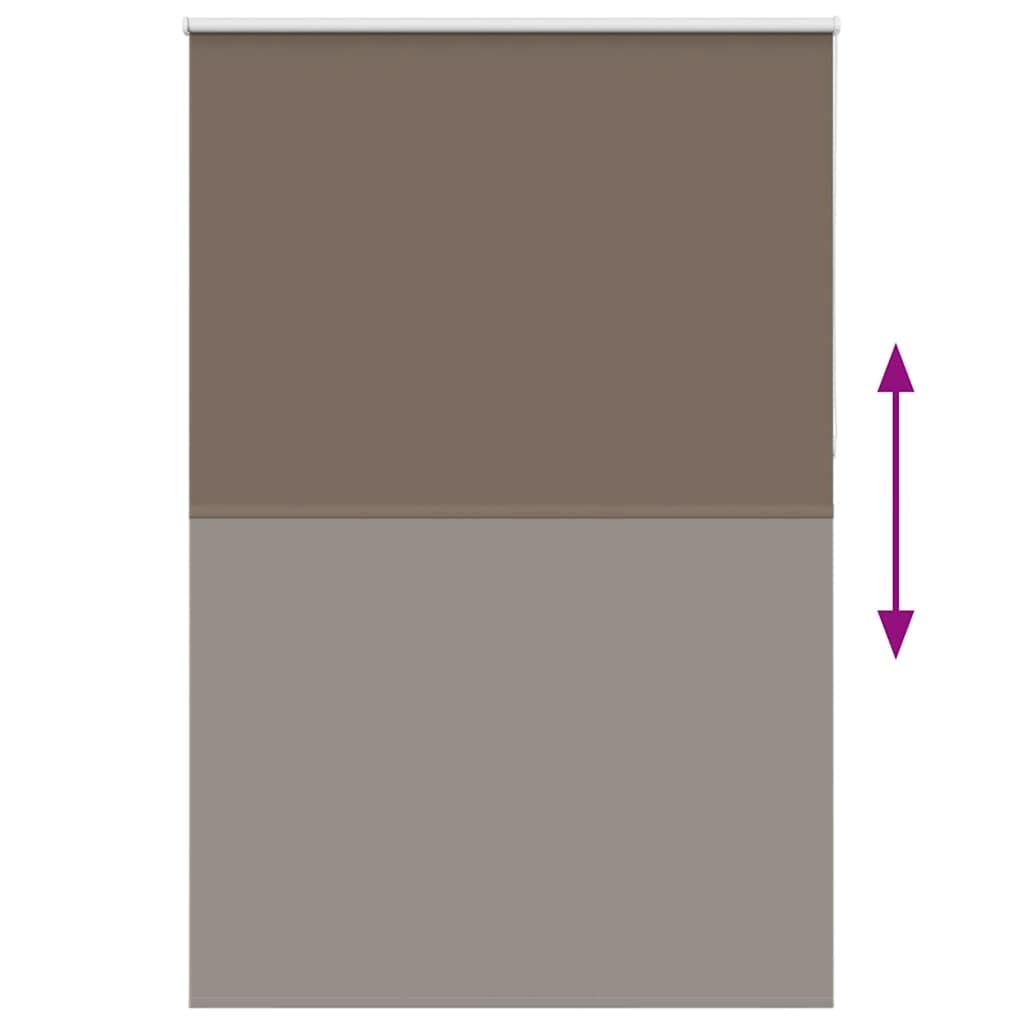 Roleta zaciemniająca do kawy 150 x 230 cm | 100% poliester, łatwy do czyszczenia, montaż na ścianie lub oknie, bezpieczeństwo dzieci