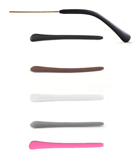 HENGKE 5 Pairs Colorful Anti Slip Silicone Eyeglass End Tips Glasses Ear Hooks Sport Eyeglass Strap Holder Temple Tips Spectacle Retainers, Anti Slip Elastic Comfort Glasses Retainers - Thumbnail 2