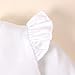 LYSMuch Toddler Baby Girls Blouse Long Sleeve Ruffle Shirt Solid Top Clothes(7-8Years, White)