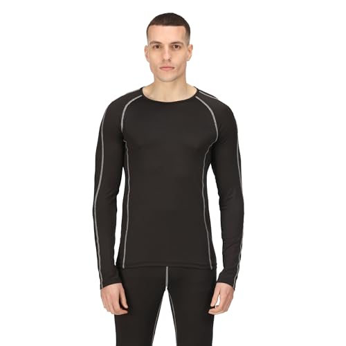 Regatta Professional Men's LS Base Layer Top Black - Image 3