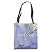 Madelyn Letter M Initial Cute Purple Personalized Tote Bag