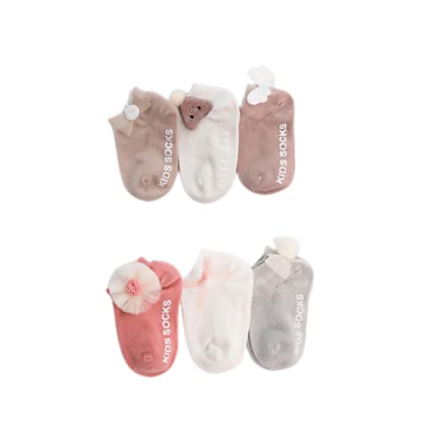 Chaussettes coton bébé fille anti-irritation à motifs nœuds