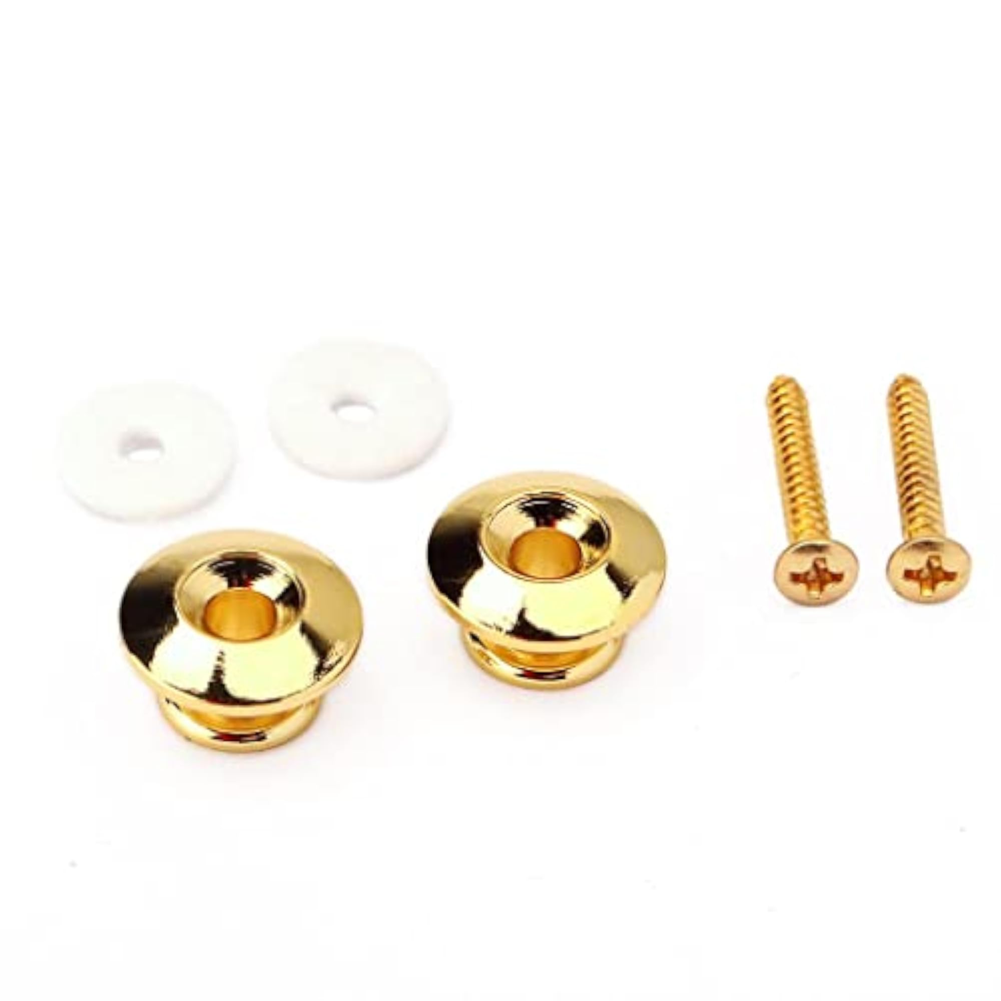 2pc Plating Strap Locks for Electric Acoustic Guitar, Gold