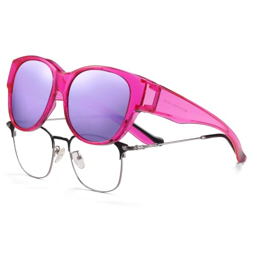 Image of HAOLOTA Fit Over Glasses Sunglasses for Women Polarized