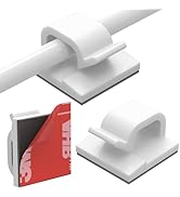 Yocice Cable Clips 40pcs with Strong Adhesive Tapes,Wire Holder Organizer Cord Management for Car...