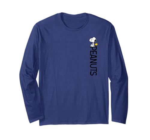Peanuts - Woodstock Snoopy Vertical Logo Long Sleeve T-Shirt