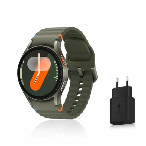 Samsung Galaxy Watch7, Montre Connectée, Suivi de Santé, Suivi de Sport, 40mm, Bluetooth, Vert, Galaxy AI, Chargeur secteur inclus (Version FR) [Exclusivité...