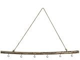 Bada Bing XL Natur AST mit 6 Haken Ca. 80 cm Lang Deko Hängeast Hängedeko Mit Kordel Naturholz Deko Wanddeko zum Hängen 10