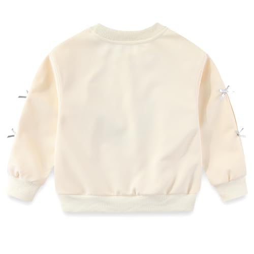 Image of Peacolate 5-12Years Spring Fall Clothingsets Kid Little&Big Girls Pullover Long Sleeve T Shirt and Embroider Butterfly Jeans