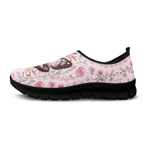 Image of Womens Slip On Walking Shoes Non Slip Loafer Breathable Holiday Travel Shoe Lightweight Casual Low Top Sneakers SizeUS 5.5-11.5
