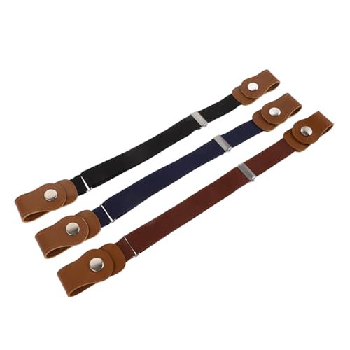 3pcs Boy Girl Stretchy Pants Belts for Boys Girls Elastic Waist Belts Light for Jeans Skirts Casual Wear Lightweight Design