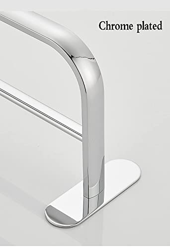 Porte-serviettes double pour eviter le linge humide au mur 40cm
