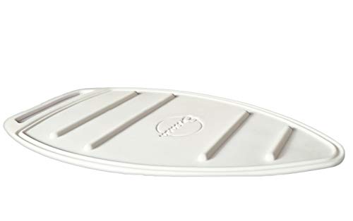 Image of Encasa XO Silicon Mat for Hot Iron Rest - Heat Resistant, Anti - Slip, Thicker Pad for Protecting Your Table During Ironing, Non-Burning, Machine Washable, Durable - White