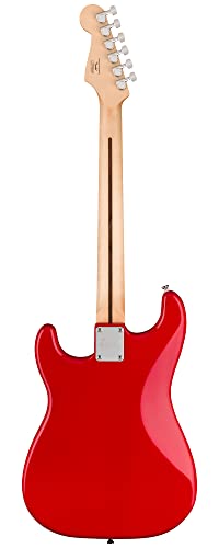 Image of Fender Squier Sonic Stratocaster HT - Torino Red Bundle with Frontman 10G Amp, Tuner, Strap, Cable, Picks, and Austin Bazaar Guitar DVD