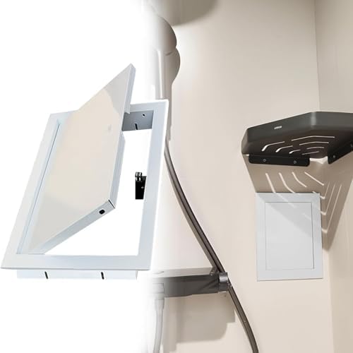 Waterproof Metal Shower Wall Access Panel, Push to Open Design, Rustproof Service Hole Cover for Plumbing, Wiring, Heating, Alarm – 12x18in (30x45cm)