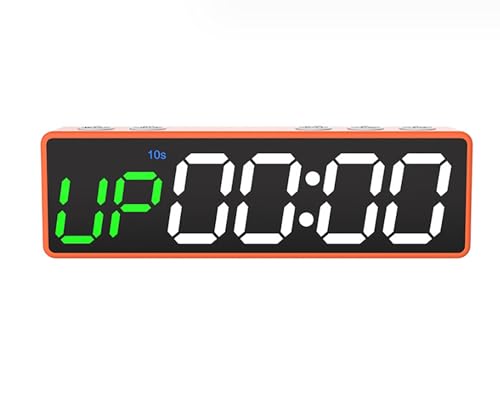 Cronómetro digital McbeAn con LED, reloj electrónico para deportes, 8 modos de fitness, diseño magnético trasero, batería de gran capacidad de 1500 mAh, compacto y portátil para entrenamiento en gimnasio en casa miniatura 1