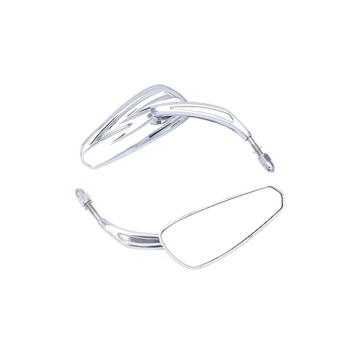 Espejos laterales de aluminio negro antivibración para motos Harley Street Glide