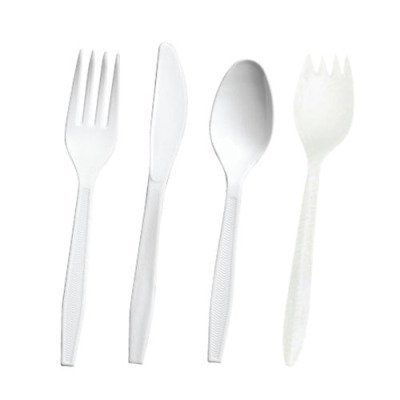 Boardwalk MWSPKIW White Wrapped Polypropylene Cutlery (Case of 1,000)