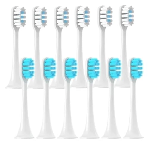 4/12 �̌����p�u���V�w??�b�h�AXIAOMI T300/T500/T700 Sonic Tooth �\�t�g�ѐ^��p�b�P�[�W�ƌ݊�������(6white 6blue)