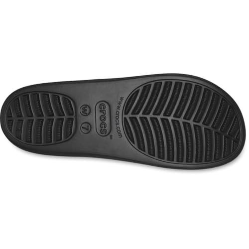 Crocs Femme Baya Platform Sandal Sandales, Black, 37/38 EU