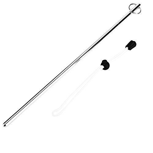 ANKROYU Bâton de plongée en Alliage d'aluminium avec Cordon de Parachute, Outil de plongée Multifonctionnel pour la Communication sous-Marine, la Mesure et la sécurité, Argent, NOI