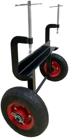 Panel Dolly, 600LBS Capacity Slab Dolly, Heavy-Duty Drywall Mover with 8" Wheels, Adjustable Clamp Panel Cart for Drywall Sheet, Material Handling, All Terrain Moving Cart