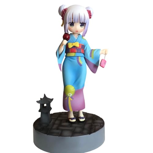 [CHIASA]フィギュア 小林さんちのメイドラゴン カンナ 浴衣.Ver 17.7cm 1/7スケール PVC・ABS製 塗装済み 完成品 置物 卓上 装飾品 記念品 コレクションドール プレゼント フィギュア (カンナ)