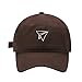 LexiuYibai Mens Baseball Caps Embroidered Paper Air Plane Adjustable Dad Hat Washed Cotton (Brown,7 1/2)