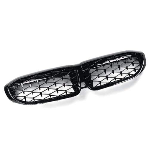 Parrilla Delantera Para Serie 3 G20 G21 2019-2020 Parrilla Frontal Estilo Diamante Rejilla Diamante Meteor Negro Brillante 51138072085 Rejilla Frontal