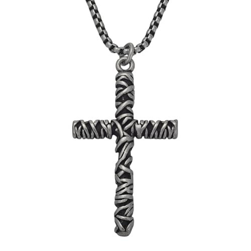 Collier croix en titane pour homme, le cadeau religieux idéal et symbolique
