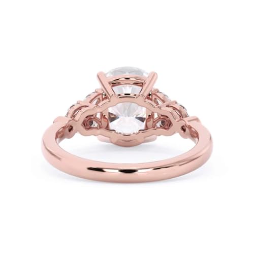 1-5 Carat Moissanite Engagement Ring 10K 14K 18K Gold Halo 925 Sterling Silver Wedding Anniversary Bridal Set Gift for Women2