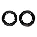 DECKAS Single Speed Chainring 144 BCD 44T 46T 48T 50T 52T 54T 56T Chain Ring Chain Wheel for 7/8/9/10/11/12 - Speed (Black 56T)