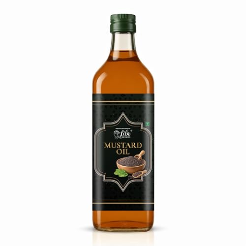 Image of LILA DRY FRUITS Mustard Oil for Cooking 50 ML Pure Seed Kachi Ghani Oil | Cold Pressed Cooking Oil for Frying & Pickles Sarson ka Tel Perfect for Daily Use, Chemical free Helps Manage Cholesterol