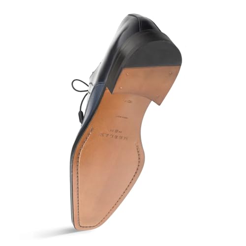 Mezlan - Soka - Men's Cap Toe Dress Shoe - Deerskin and Polished Calfskin with Elegant Tassel Detail - Handcrafted in Spain4