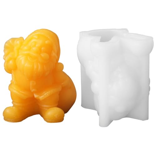 Flexible Santa Silicone Molds Kids Friendly Santa Silicone Molds for Imaginative Cooking Projects Baking Gadgets