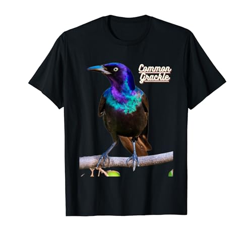Common Grackle Bird Watchers Bird Lovers T-Shirt