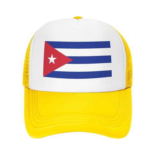 Flag of Cuba Trucker Hat Snapback Mesh Baseball Cap Unisex2
