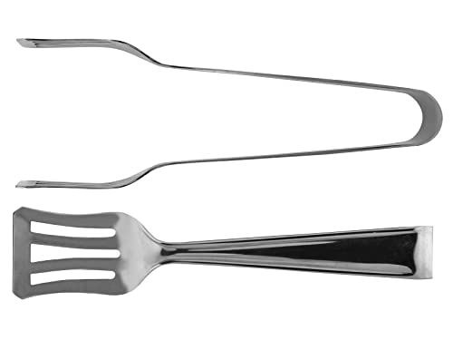 PIAZZA - Pinza da Cucina per Dolci e Dessert, Molla in Inox di Alta Qualità - Lunghezza 16.5cm