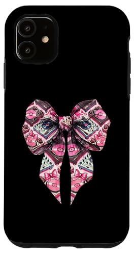Coquette Bow Dj Disc Jockey Giradischi Modello Ragazza Mamma Rosa Custodia per iPhone 11