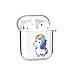 Produktbild Kirstall Gummi Hülle für AirPods,Kreativ Niedliche Silikon Soft Ultra Dünn Crystal Clear Transparent Colorful Cartoon Gel TPU