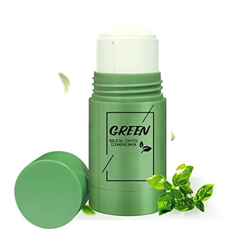 Wuiil Green Mask Stick,Máscara de Té Verde,Mascarilla de Arcilla De Limpieza Profunda Poros y...