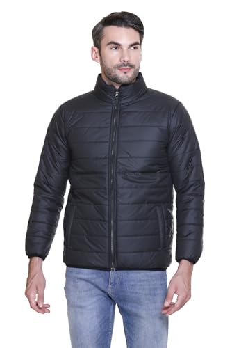 Image of Sanhok Mens Waterproof Premium Imported Polyester Trendy Lightweight Stylish Regular Fit Standard Length Full Sleeve Zipper Jacket for Winter Casual Wear
