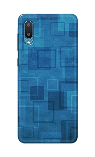 Image of Printed Hard Back Cover Case for Samsung Galaxy M02 | Samsung Galaxy A02 Back Cover (Plain Azure Blue) -203