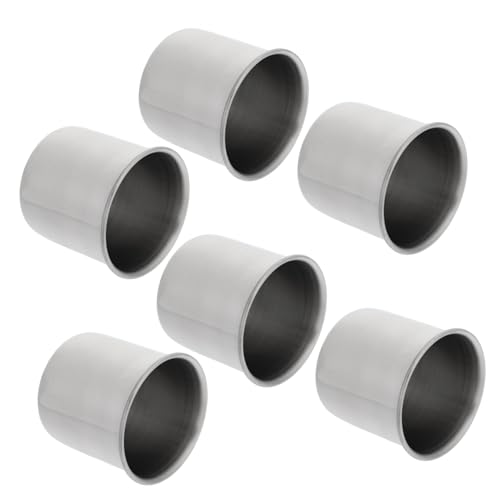Cabilock 50ml Stainless Steel Medicine Cups 6pcs Measurement Cups for Home Restaurant Lab Use