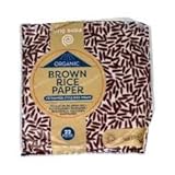 Pack 2x200g Papel de Arroz Integral | Selección BIO | Láminas Flexibles para Rollitos | 100% Grano Entero | Sin Gluten (SG) | Calidad Vegana