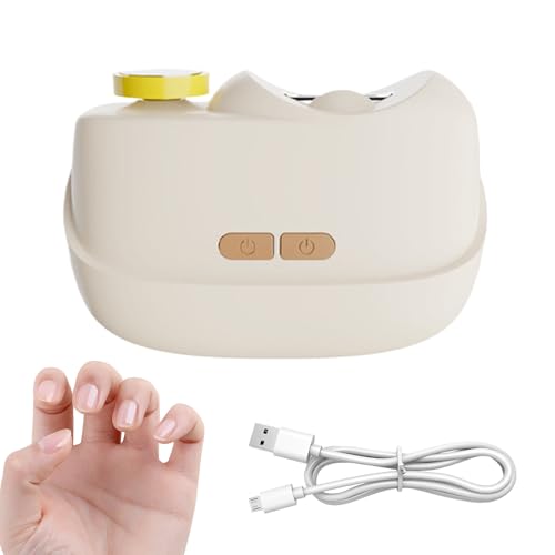 Cortaúñas eléctrico | Esmalte de uñas de seguridad de 2 velocidades | con luz LED, cortaúñas eléctrico, diseño de almacenamiento de restos de uñas, para mujeres y hombres