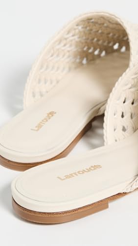 Larroudé Women's Venice Macrame Flat Mules3