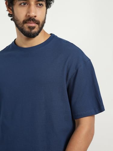 Image of Nobero Moses Oversized Co-ord Set for Men | Textured Co-ord set for men | Oversized Fit | Matching Top & Bottom | Premium Fleece Fabric | Casual & Streetwear