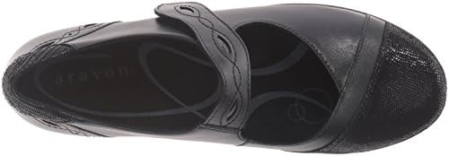 Aravon womens Alana-ar Mary Jane Flat, Black, 6.5 US | Image 4