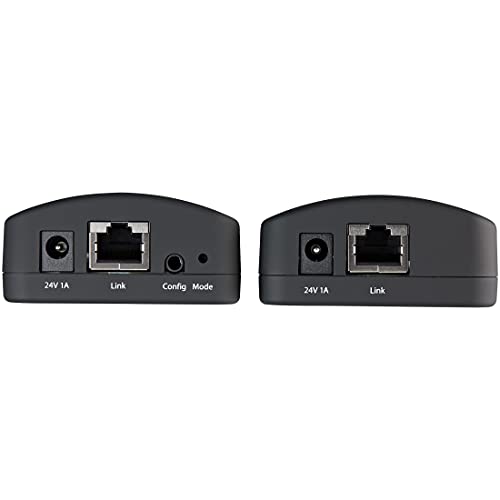 Image of StarTech.com USB 2.0 Extender Over Cat5e /Cat6 Cable (RJ45) - Locally or Remotely Powered Industrial Metal USB Extender Adapter Kit w /ESD Protection - 330ft /100m - 480 Mbps (USB2001EXT2PNA)